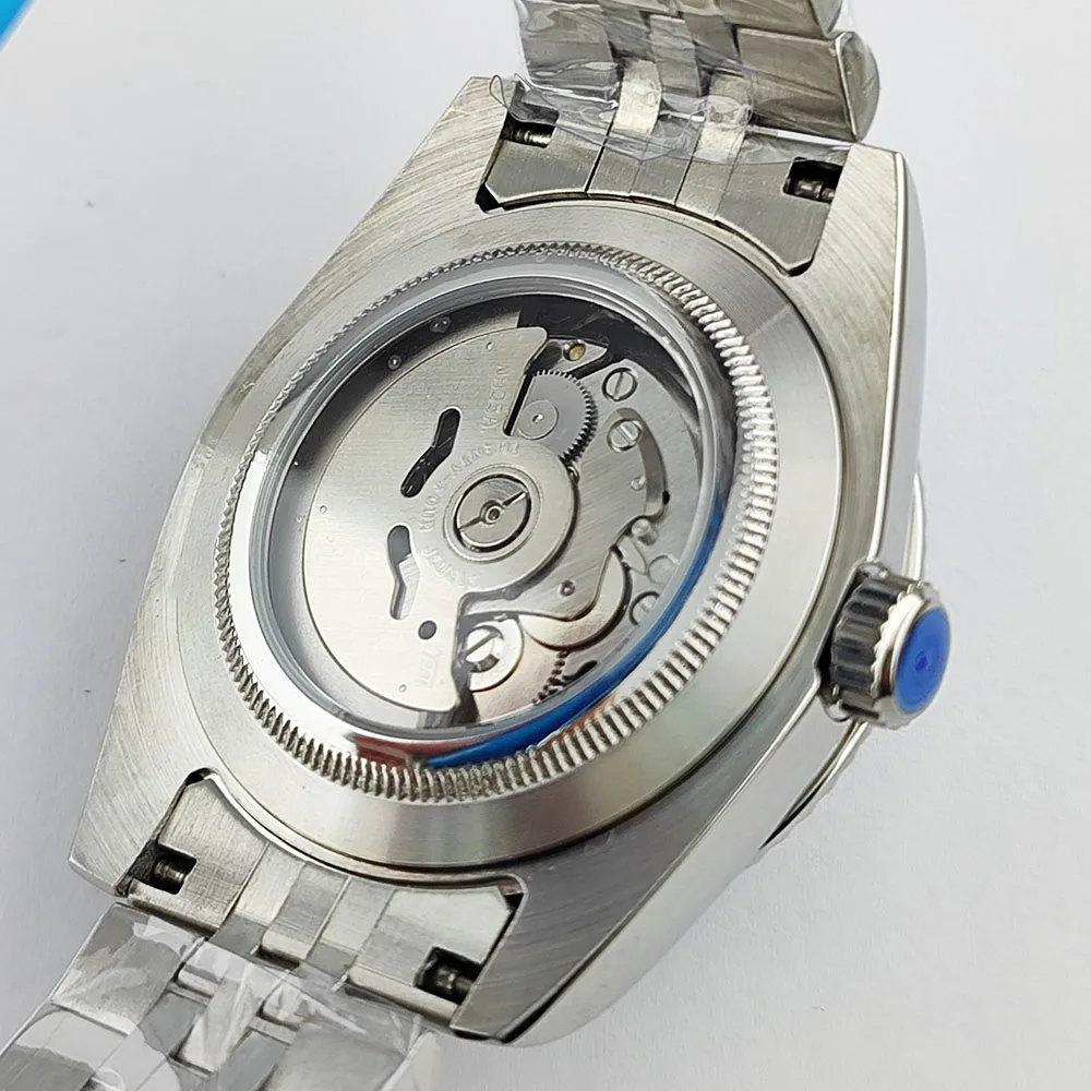 Jam Tangan 36Mm/39Mm Jam Tangan S Dial NH35 Jam Tangan Bisnis Modis Pria Pergerakan Kaca Safir NH35