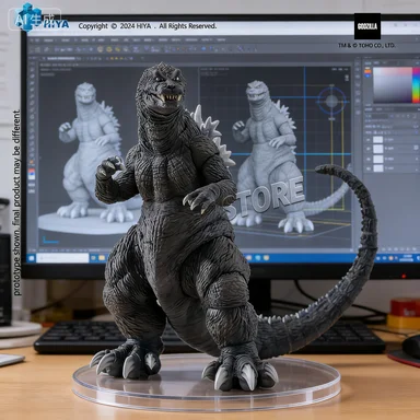 

In Stock HIYA GODZILLA 2001 EXQUISITE BASIC Movable Action Figure - Godzilla Mothra King Ghidorah: Giant Monsters All-Out Attack