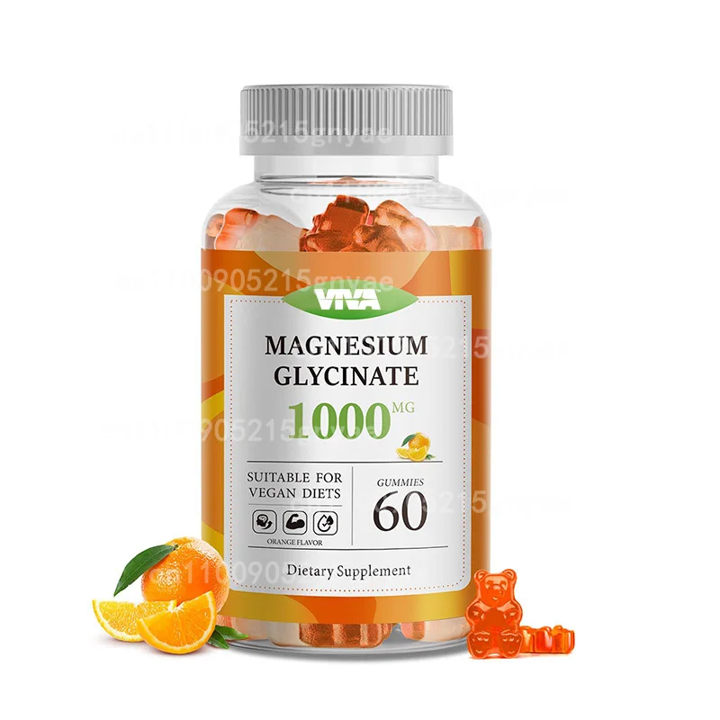 

Magnesium Glycine 1000mg - Pure Magnesium Supplement Capsules - Chelated High Absorption -60 Capsules