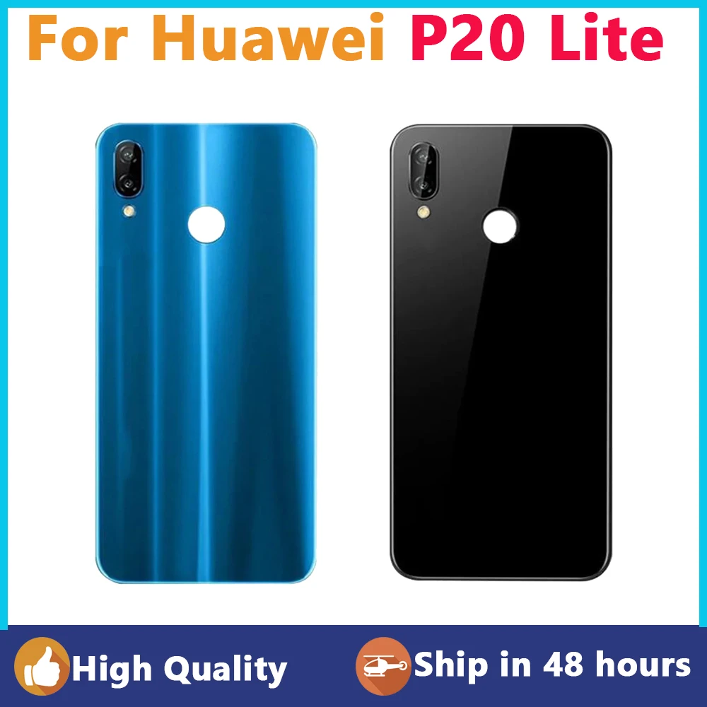 

Новинка, крышка аккумулятора для Huawei P20 Lite, задняя крышка корпуса P20 Lite, чехол для Huawei P20 Lite, задняя крышка с объективом