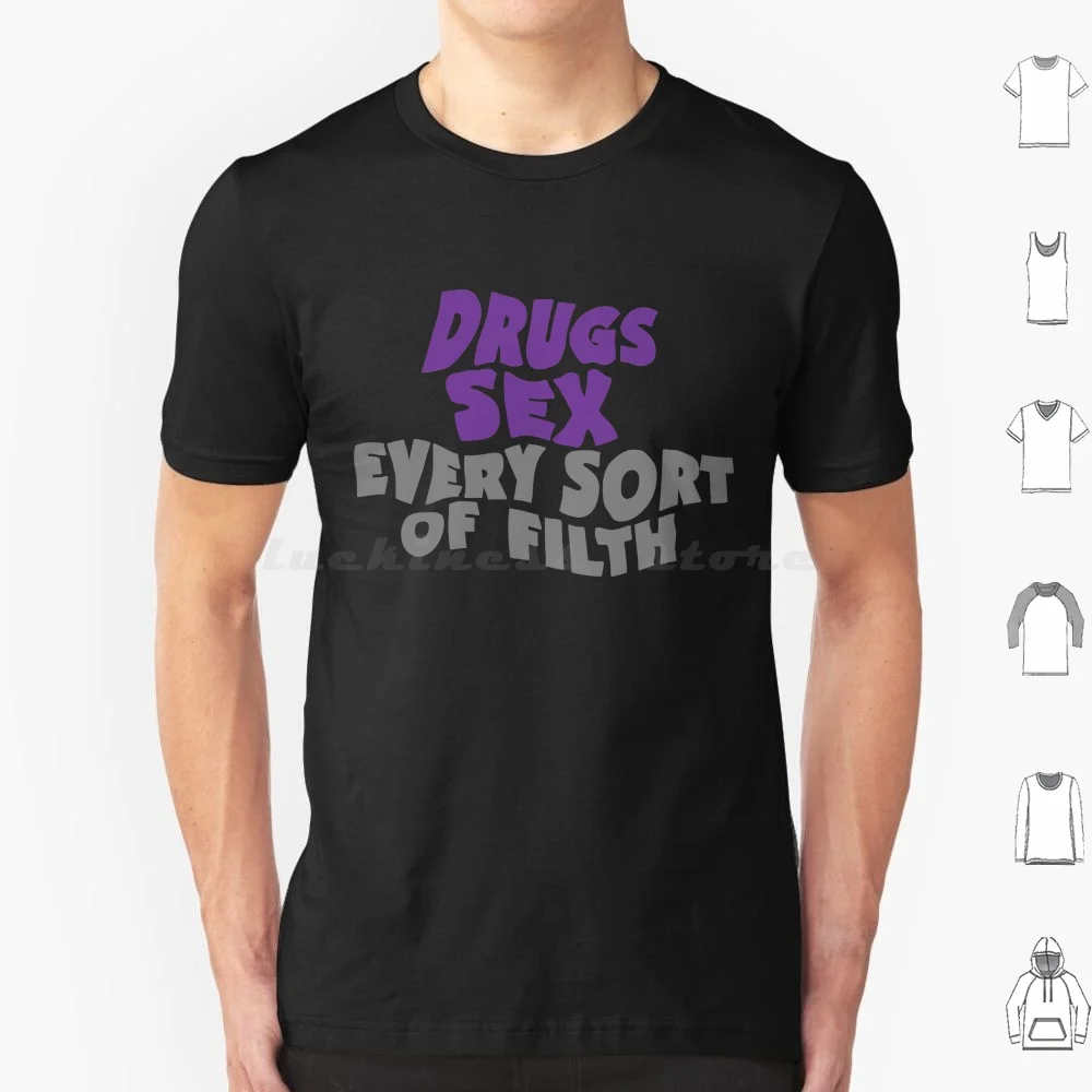 Drugs Sex Every Sort Of Filth T Shirt Men Women Kids 6xl Black Electric Wizard Sleep Cough Metal Stoner Stoner Occult Cult Fuzz