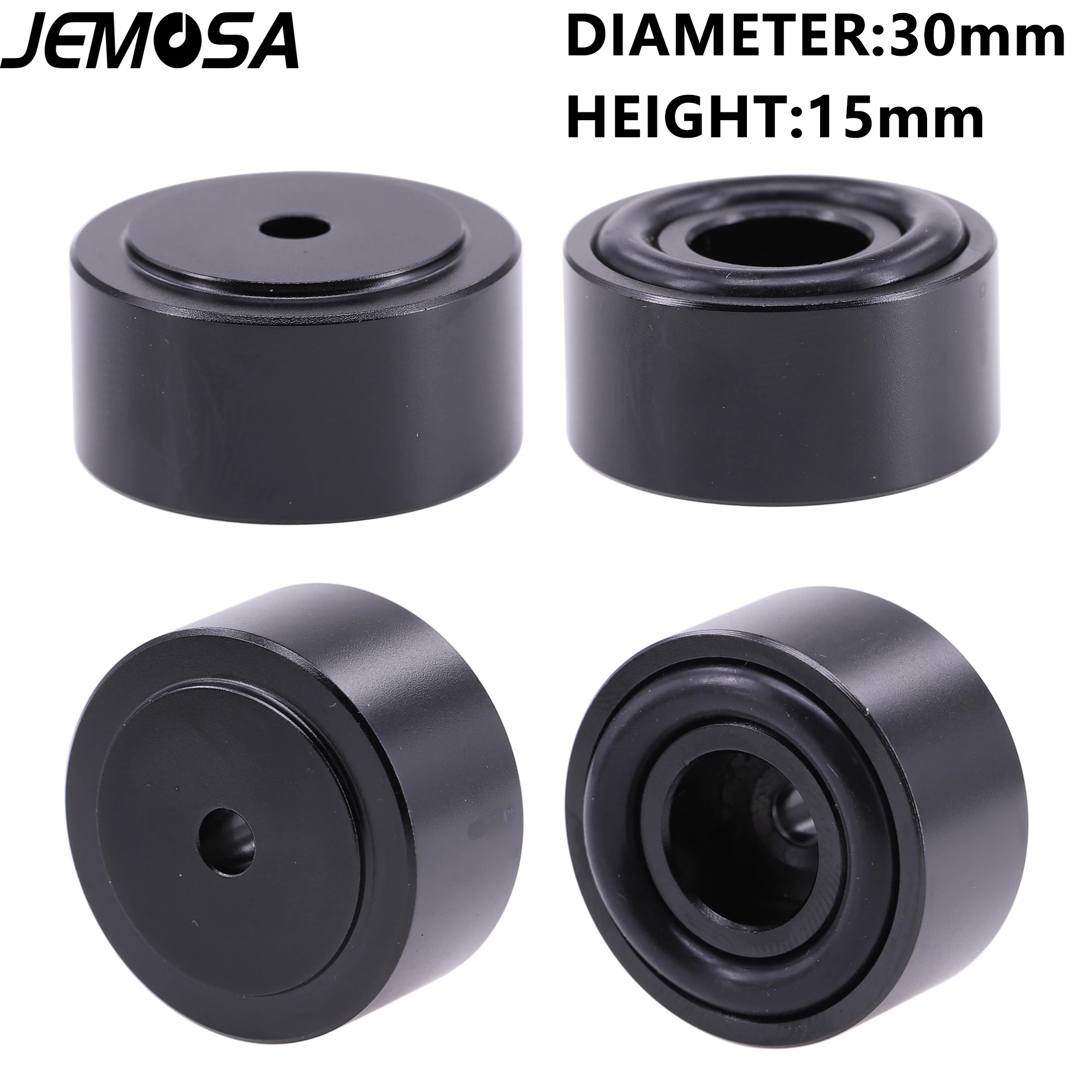 4PCS 30*15mm Aluminum Amplifier Feet Shock Absorber HIFI Amplifier Rubber Feet Turntable Feet Audio Speaker Isolation Feet Pad