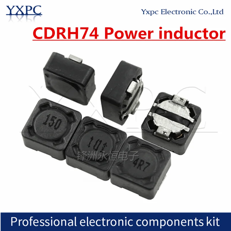 10pcs CD74R CDRH74 power inductor 1 1.5 2.2 3.3 4.7 6.8 8.2 10 12 15 22 27 33 47 56 100 120 150 180 220 330 470 560 680 820UH MH