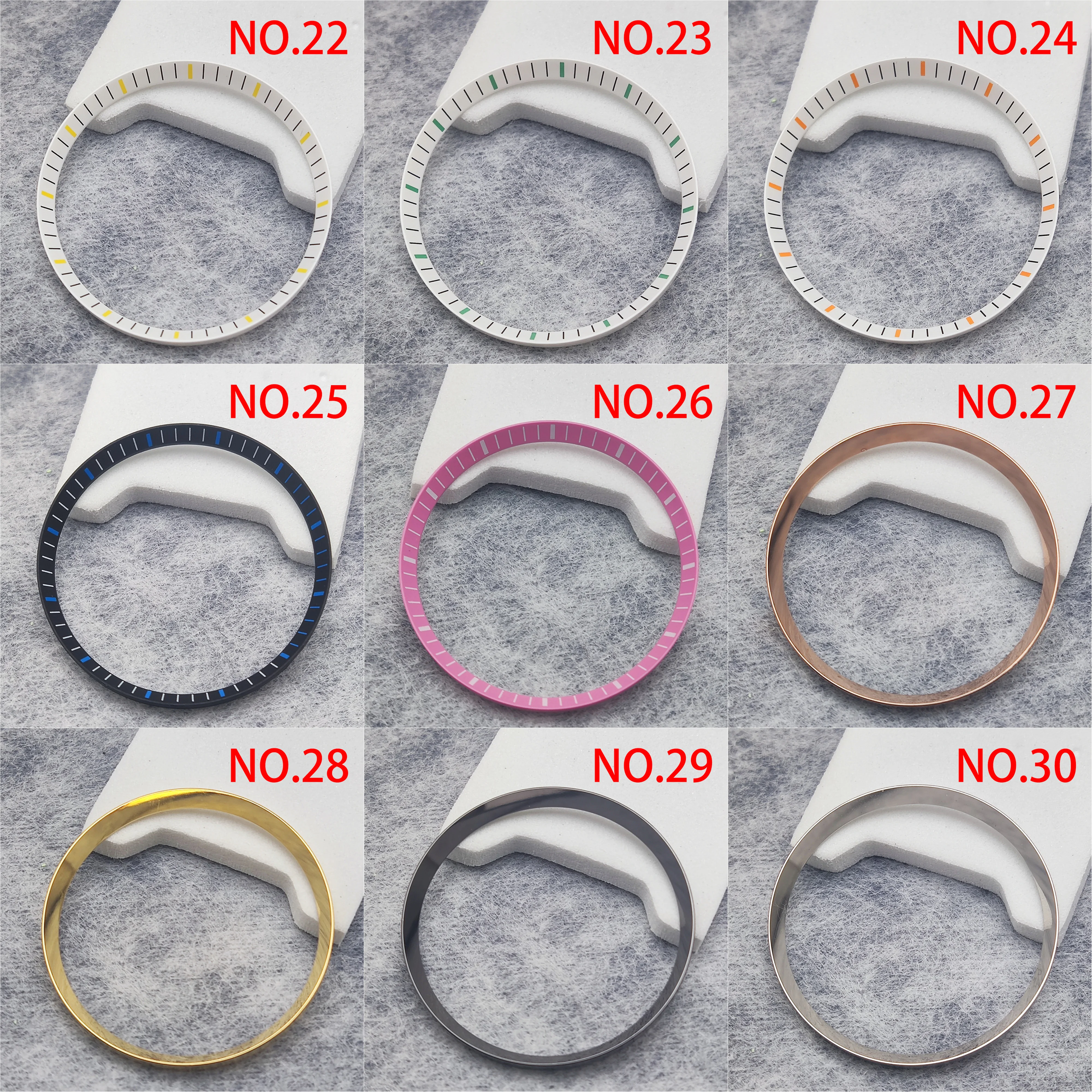 

NH35/NH36 Chapter Ring Steel 30.5mm Outer Diameter Suitable for SKX007 SKX009 Case Replacement Accessories