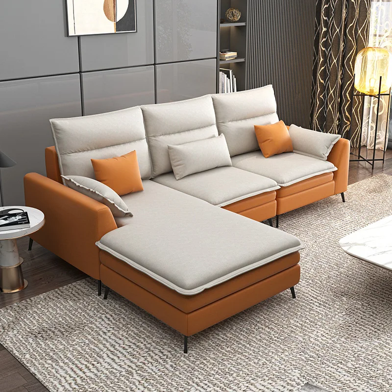 Simple corner sofa creative personality small apartment technology cloth sofa