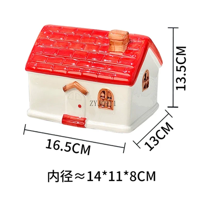 

Cartoon small house pumping carton household living room coffee table storage box