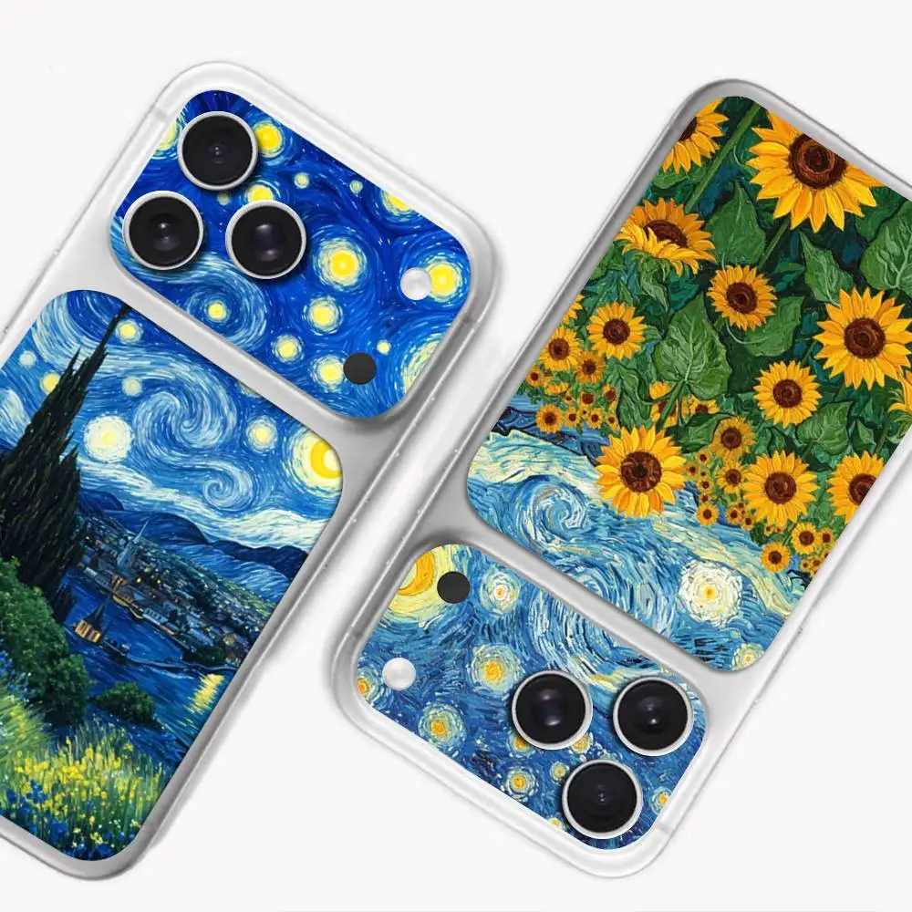 

Vincent Van Gogh Oil INS For iPhone 17 pro max New Print Back Cover Decal Wrap Skin Rear Protective Sticker Film Creative