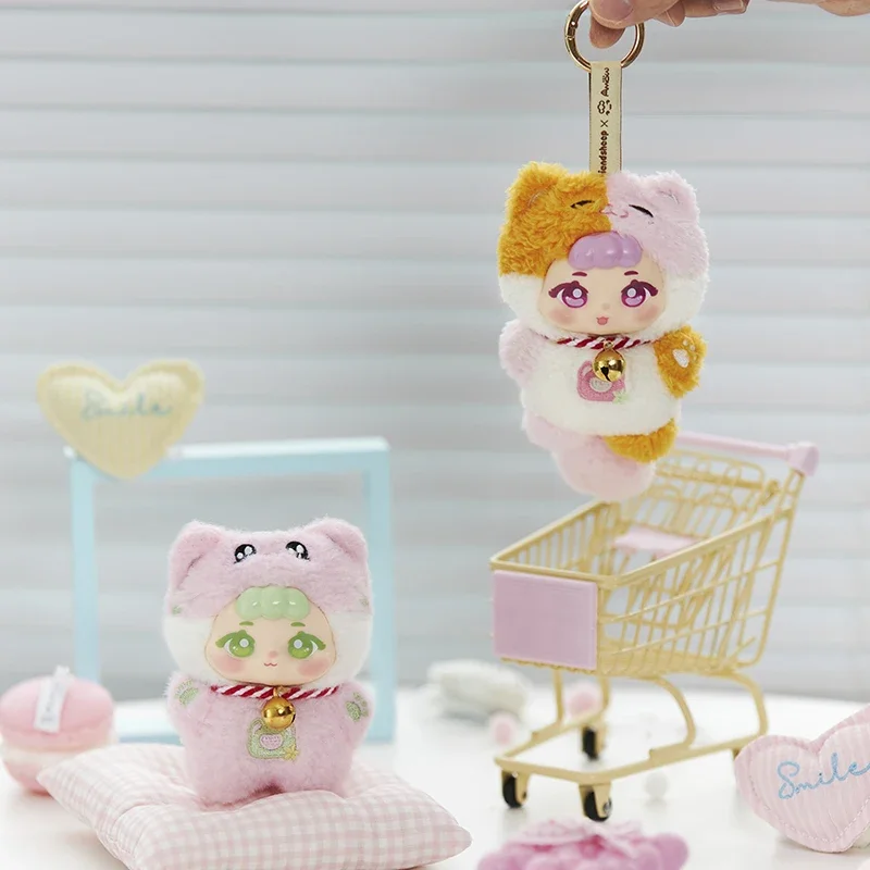 

AMOW Meow Meow Fluffy Ball Party Плюшевая глухая коробка Kawaii Mystery Box Экшн Аниме Фигурка Украшения Подвеска Сюрприз Игрушки Подарок