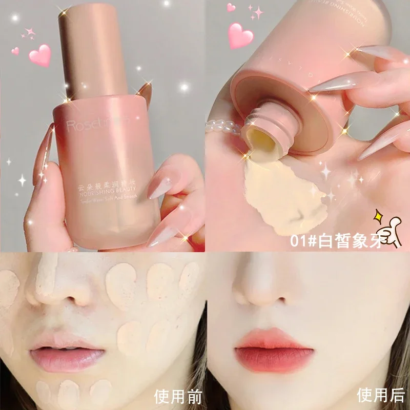 

Rosetimes Liquid Foundation Concealer Oil Control Foundation Lasting Obedience Flawless and Clear No Makeup Loss Cosmetic Beauty