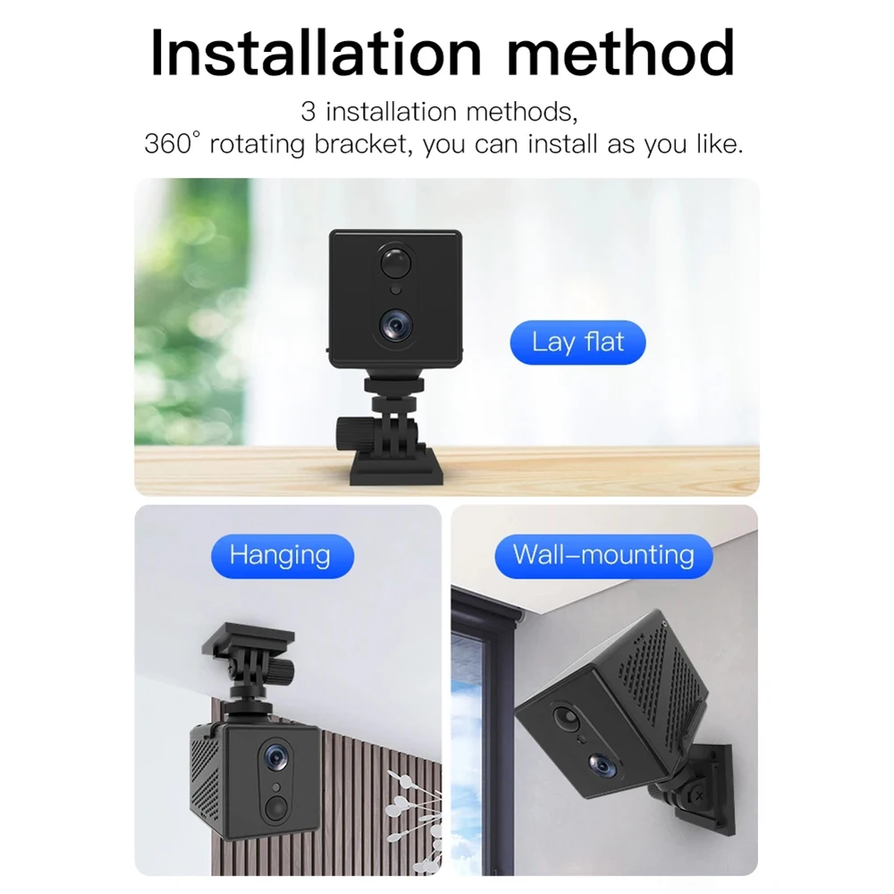 OKAM Mini 4G Camera SIM Card Security Protection Remote Monitor Camcorders Video Night Vision Surveillance Smart Home Remote Cam