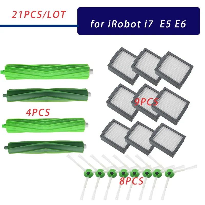 

Аксессуары для щеточный валик боковая щетка Hepa фильтр для iRobot Roomba i7 E5 E6 я серии робот пылесос запасные Запчасти