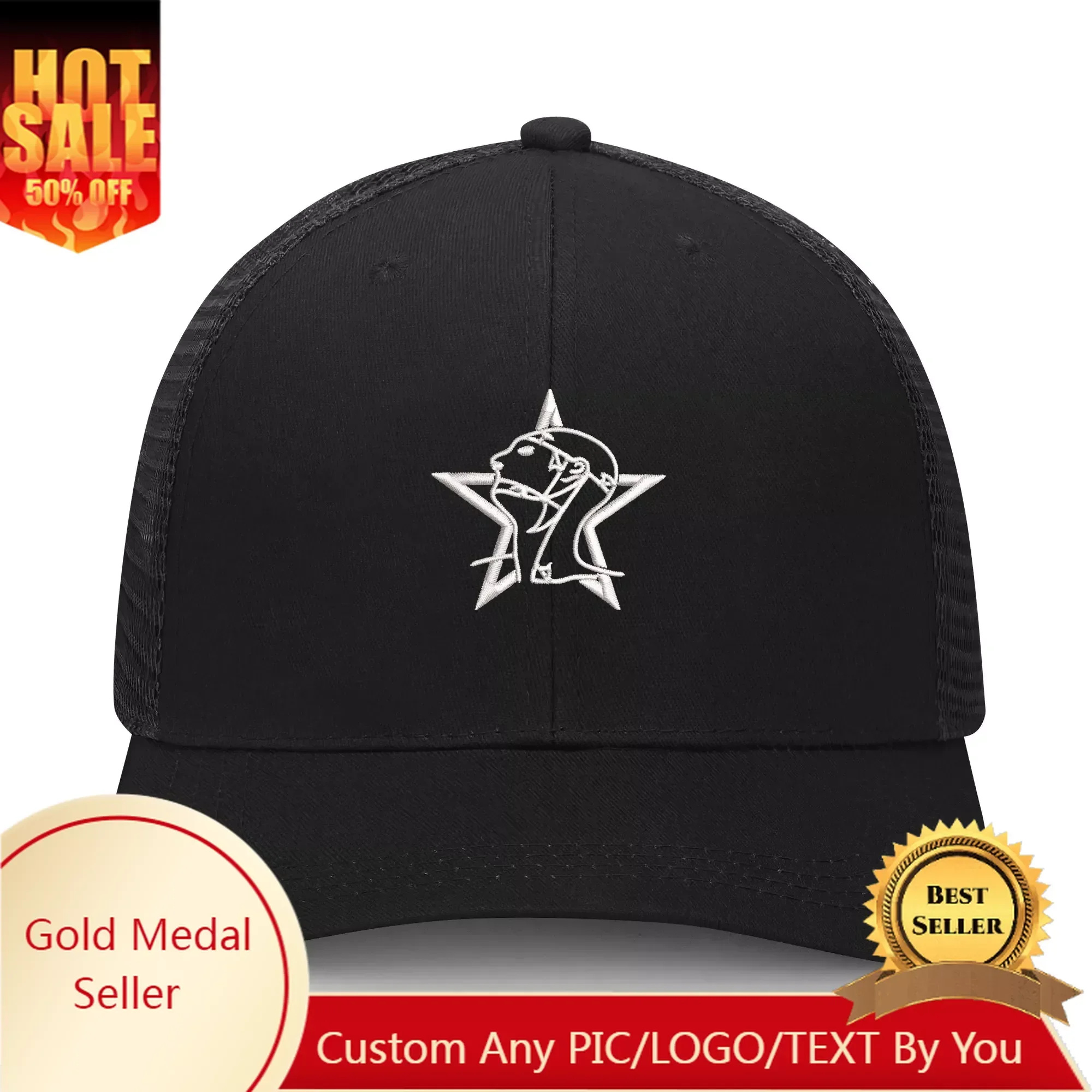 

Andrew Eldritch Singer Embroidery Hat Mens Womens Sports Baseball Hat Hip Hop Breathable Summer Headwear Custom Made Caps Logo
