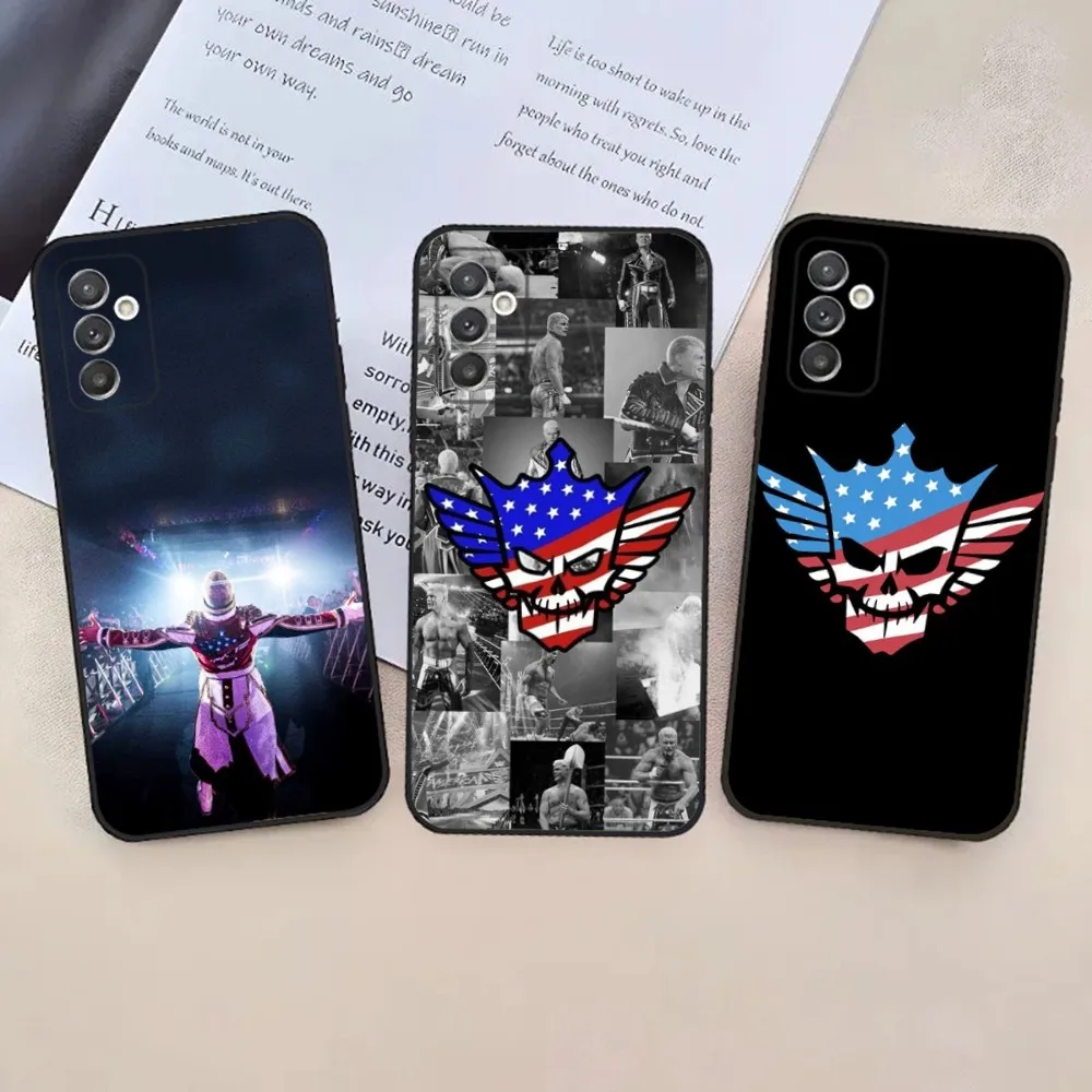 Cody Rhodes Phone Case For Samsung S24,23,22,30,21,10,9,Ultra,Plus,Lite,FE,5G Black Soft Case