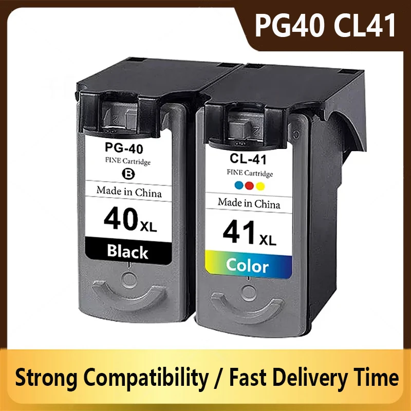 

PG40 CL41 PG-40 CL-41 Compatible Ink Cartridge for Canon Pixma MP160 MP140 MP210 MP220 MX300 MX310 iP1800 iP2500 iP1600 printer