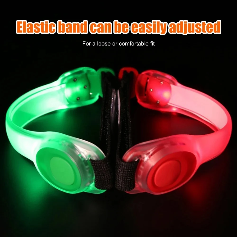 LED Light Up Armband Adjustable Wearable Running Arm Belt Glow The Dark for Running Walking Cycling Concert Roller Skates Light