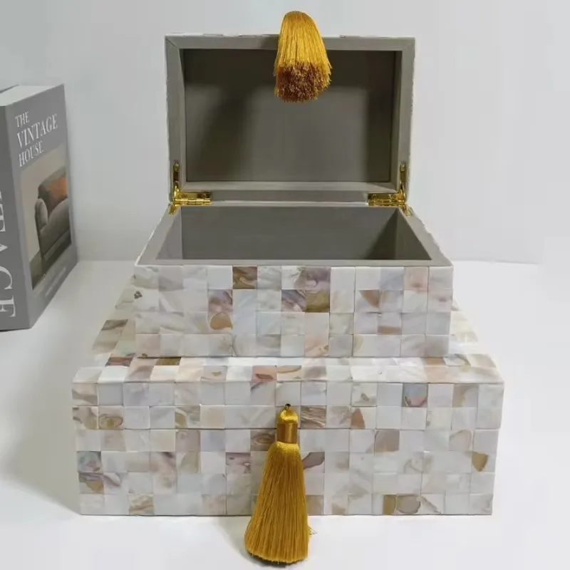 Luxury Jewelry Box Exquisite Beautiful Portable Jewelry Box Dustproof Multipurpose Ring Necklace Organizer Cases Earrings Case