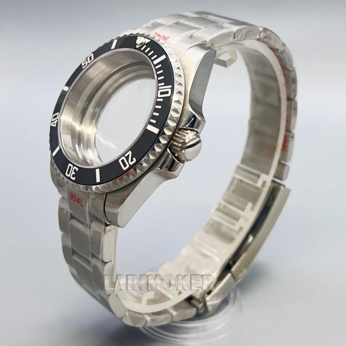 Caja de buceo de 40mm, pulsera con bisel de cerámica, cristal de zafiro NH34 NH35 NH36 NH38 NH39 NH70 ETA2824 PT5000, movimiento resistente al agua