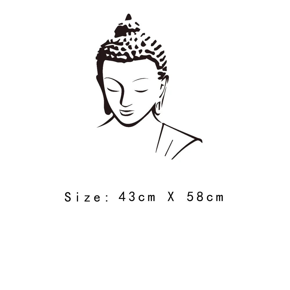 Religion Buddha Pattern Wall Decal Sticker Home Decor Removable Art Vinyl Mural for Living Room Bed room Wall Art decoration