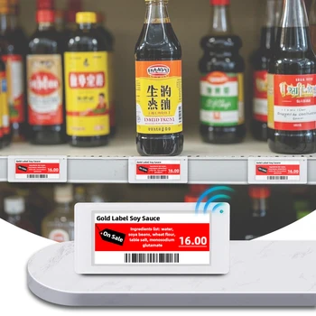 Ble-Étiquette de prix numérique Esl, étiquette de bord d'étagère électronique avec application, produit électronique attro