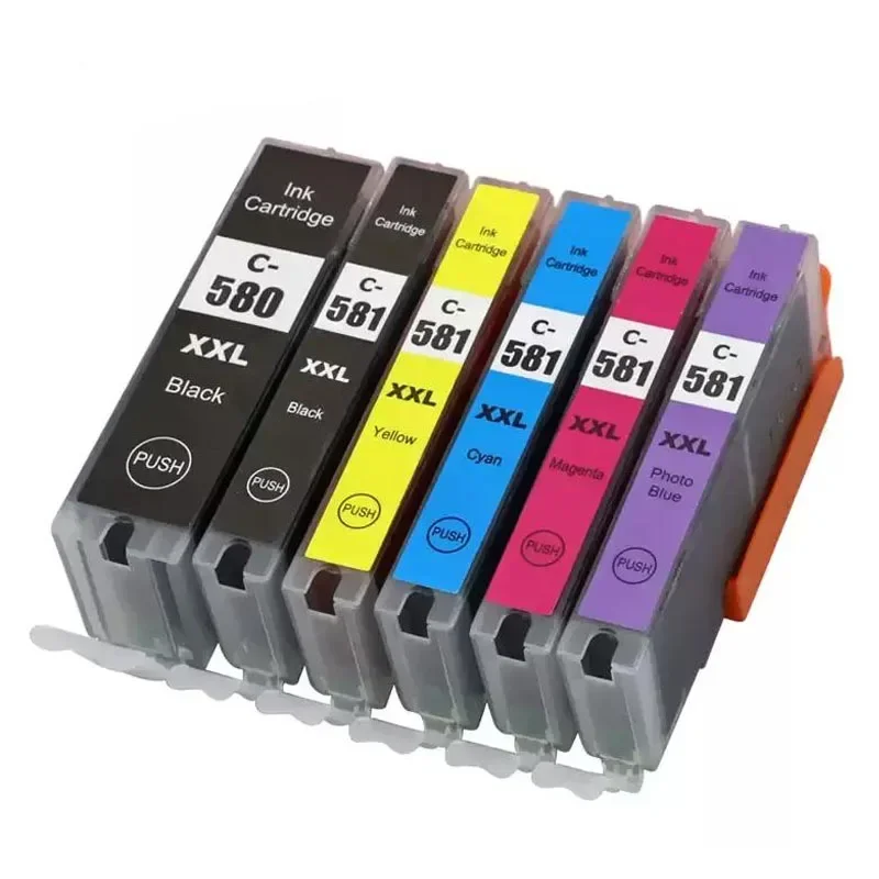 Compatible for PGI-580 CLI-581 PGI580 580XXL ink cartridge For canon PIXMA TR7550 TR8550 TR 7550 TS6150 TS6151 TS 6150 printer