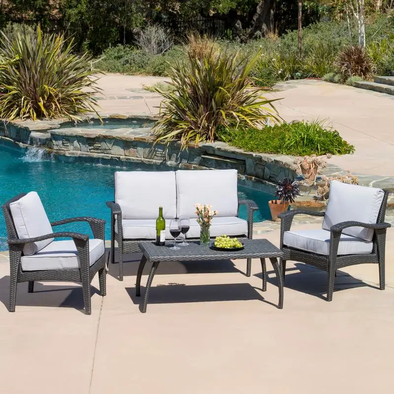 4PC Pe Wicker Patio… - image