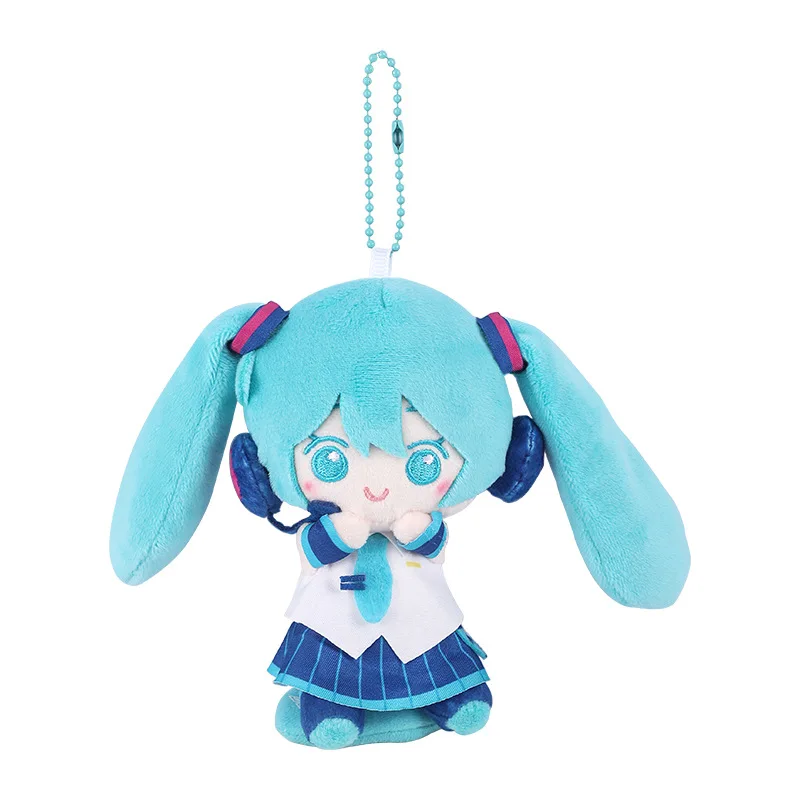 Neuer Original Hatsune Miku Weicher Niedlicher Süßer und Cooler Plüsch-Anhänger Hochwertiger Taschenanhänger Süßer Schlüsselanhänger