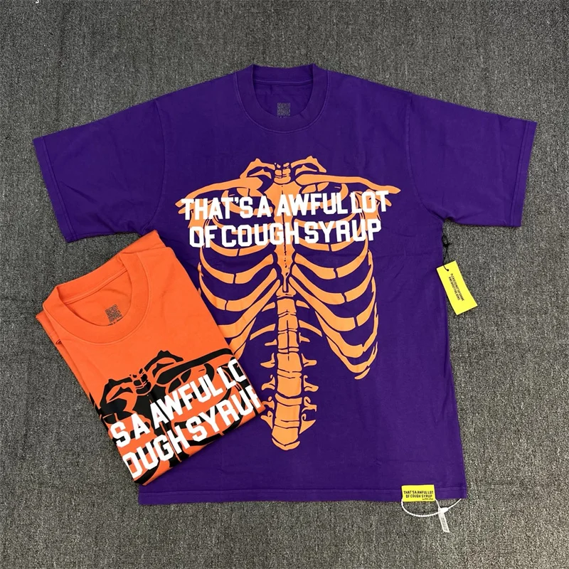 هذا مجموعة رهيبة من السعال شراب الهيكل العظمي الضلع طباعة عارضة قصيرة تي شيرت