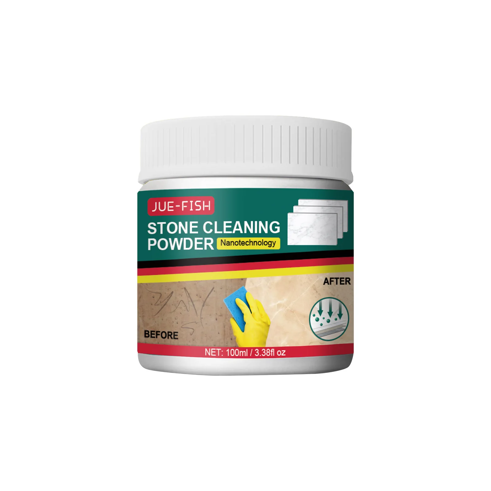 Stone Cleaning Powder Deep Cleaning Remover Stains Granite Quartz Marble Tile Stone Floor Stubborn Oil Stains Cleaning Powder