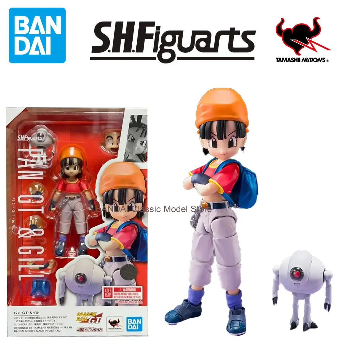 

Низкая цена, в наличии: Оригинальная коробка Bandai S.H.Figuarts SHF PAN -GT- и GILL NARUTOP99 Edition, аниме-фигурка, модель, игрушка, подарок