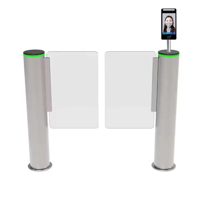 

High Quality Office Gyms Facial Recognition Biometric Access Control Flap Barrier Speedgates Turnstile Automatic Fast Speed Gate