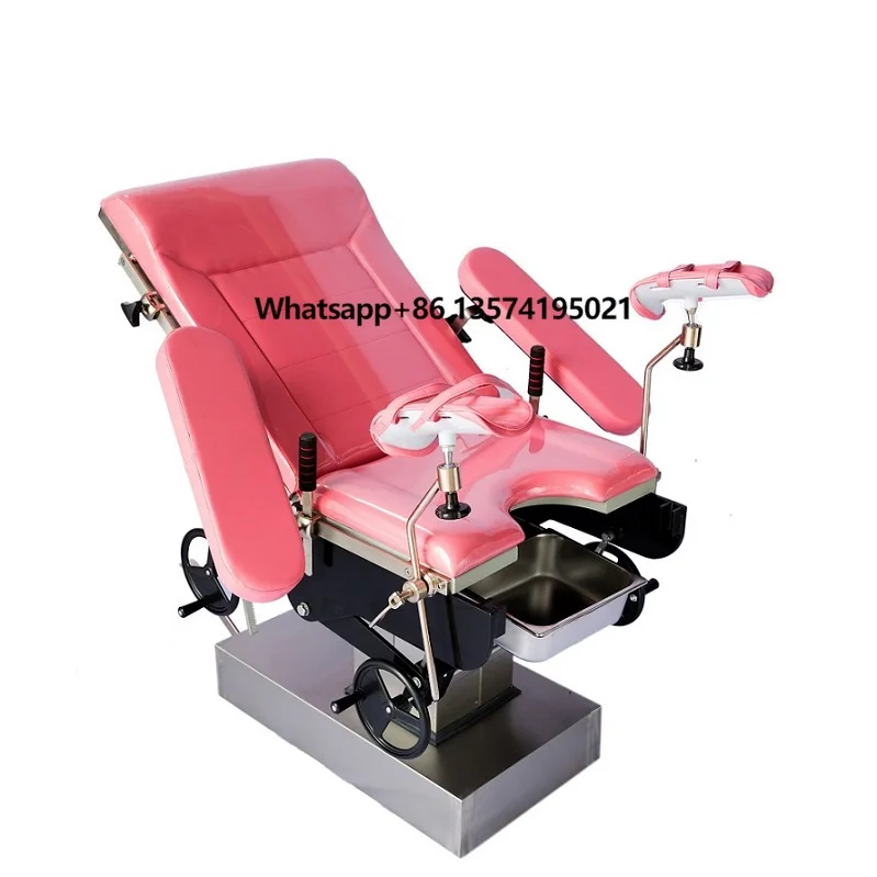 

Stainless Steel Manual Maternity Delivery Bed Hydraulic Gynecological Exam Bed