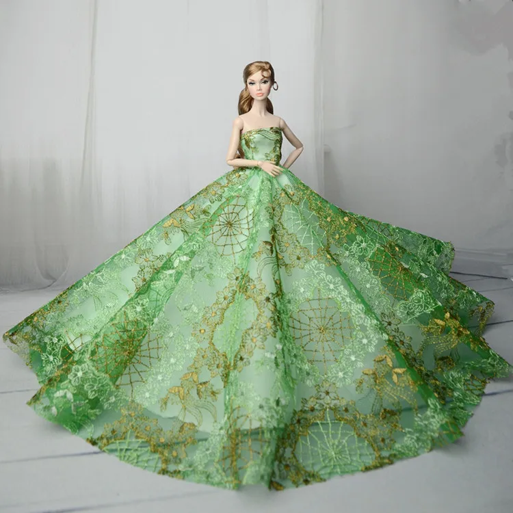 1 Set Doll Clothes 1:6 Scale Dress Gown Outfit for 11.5 Inch 30cm Doll Many Style for Choice Gifts for Girls Doll Accessories #8