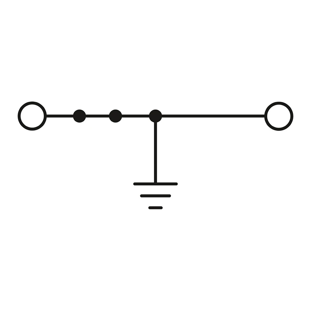 50PCS For Phoenix 3211822 PT 6-PE - Ground Modular Terminal Block