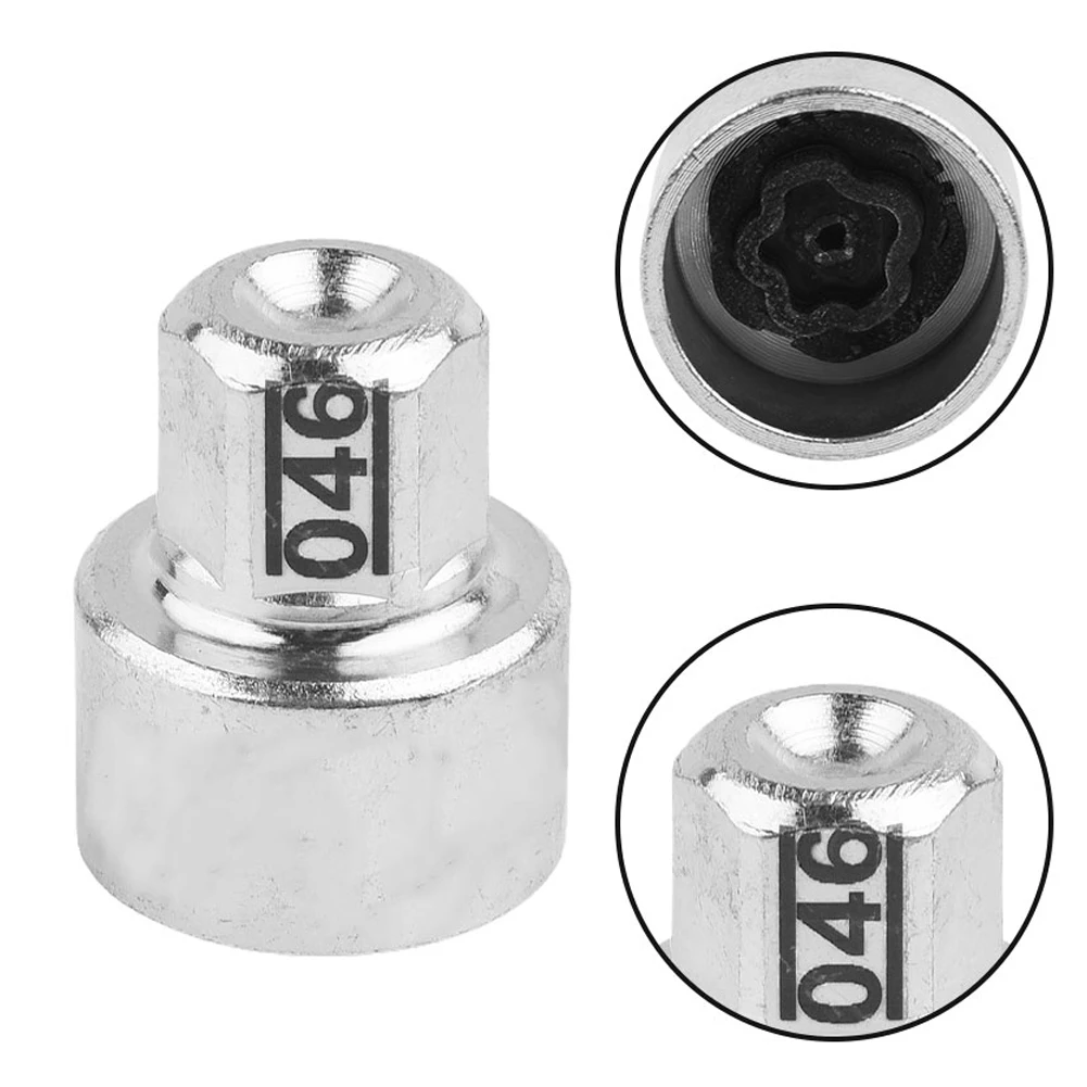 1pcs Steel Tire Wheel Lock Anti Theft Screw Bolt 46 Key Socket For BMW F20/F21 For 1 Series F20/F21 Wear Parts