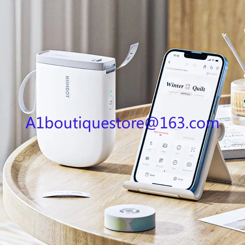 D11 Portable QR Code Thermal Label Printer for Kitchen Storage Boxes Ceramic Nimbot Portable Printer view 5
