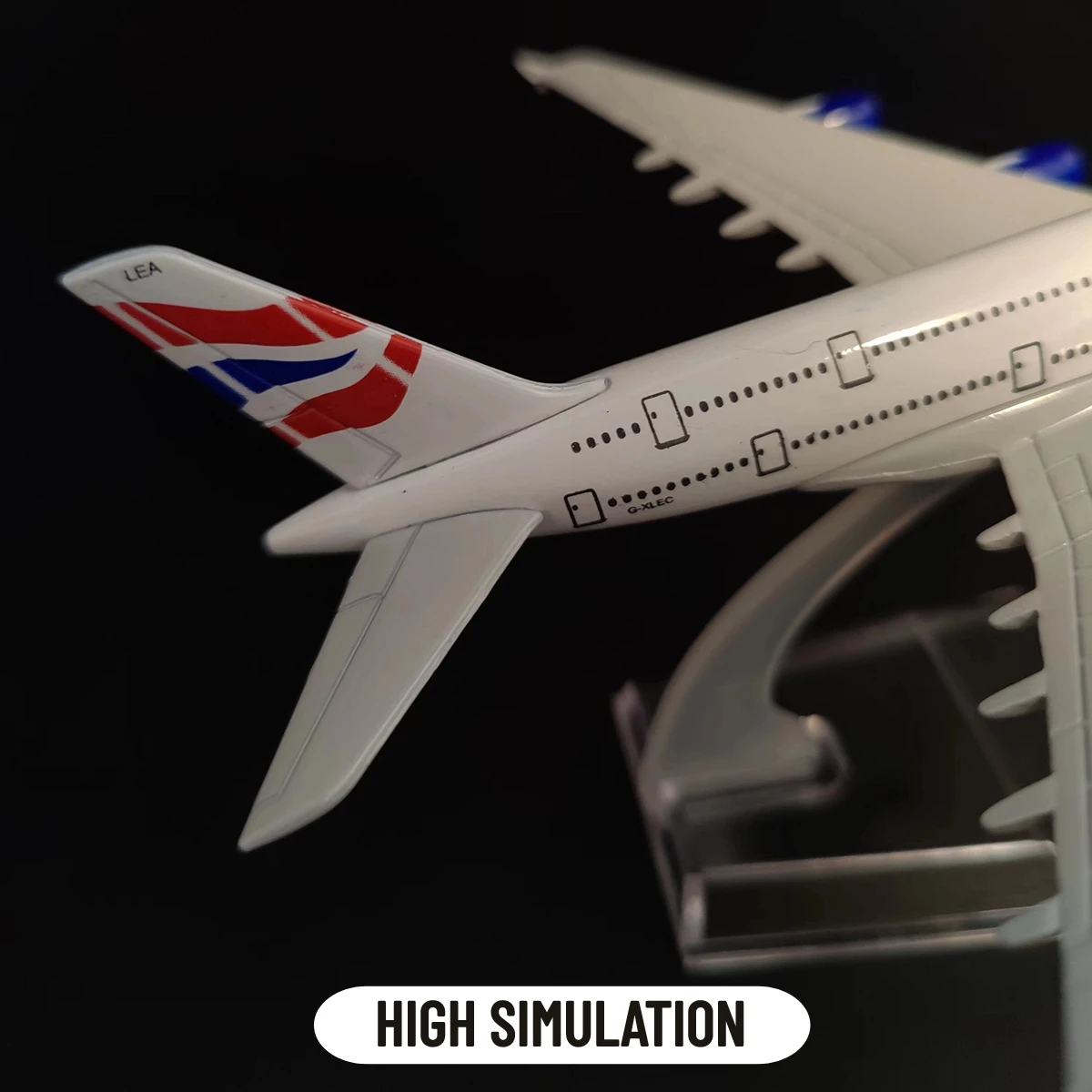 1:400 Metal Aircraft Model Replica, British Airways A380 Airplane Scale Miniature Art Decoration Diecast Aviation Toy Gift