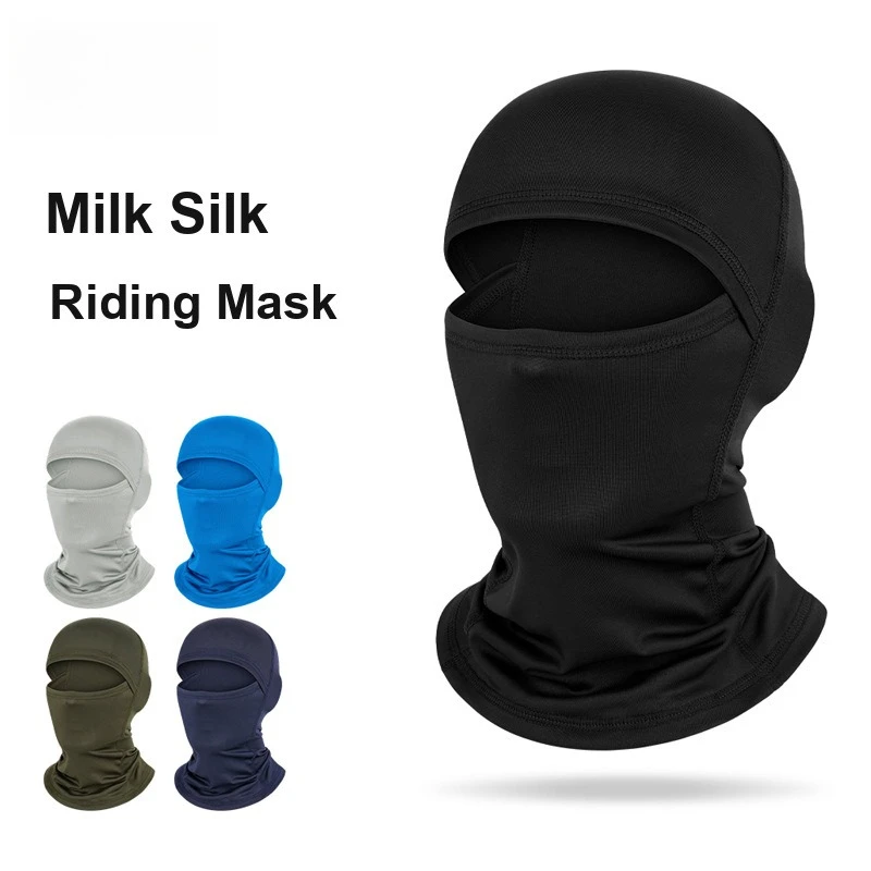 Fahrrad-Sonnenschutz-Balaclava, dünn, atmungsaktiv, taktische Tarnkopfbedeckung mit vollständiger Hals- und Gesichtsabdeckung für den Sommer im Freien