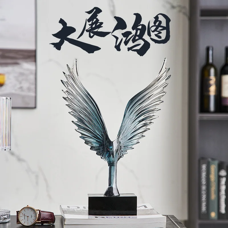 

Креативный абстрактный Dapeng Spreads Wings Light Роскошный домашний интерьер Гостиная Винный шкаф Орнамент Boss Office Desktop Орname