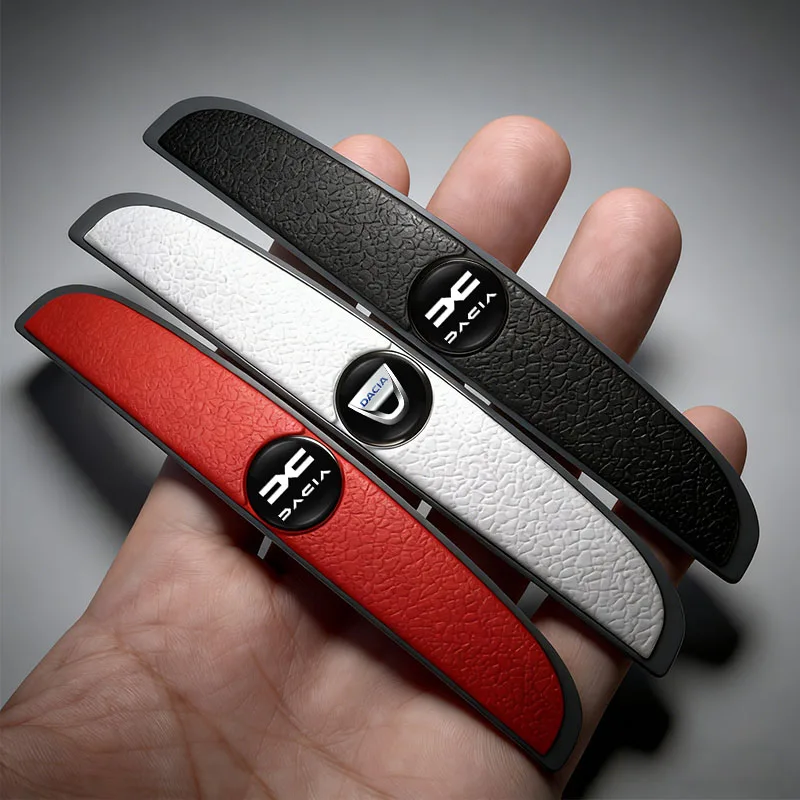 4 Uds. Pegatinas protectoras para espejo retrovisor de puerta de coche, goma anticolisión para Dacia Duster Logan Sandero Stepway Dokker Lodgy MCV