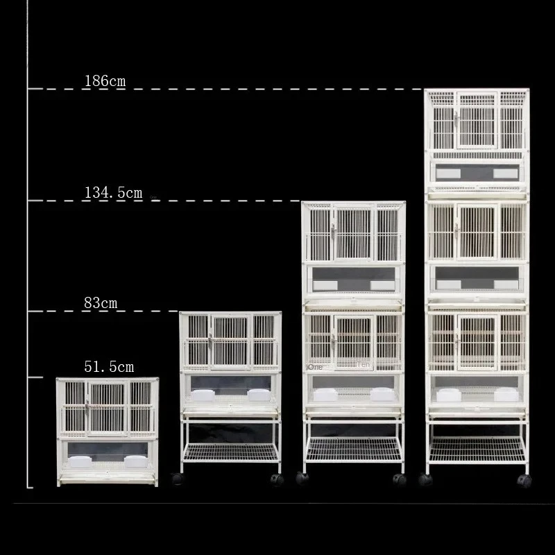 

Triple Bird Cage Parrot Cage Peony Villa Tigress Xuanfeng Space Extra Large Multi-layer Group Bird Cage