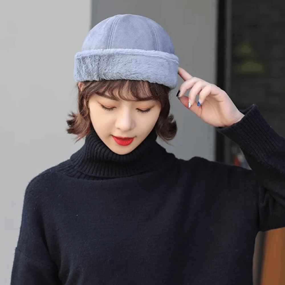 قبعات المالك الشتوية المريحة متعددة الاستخدامات، قبعة صغيرة سميكة كلاسيكية، قبعة دافئة للجنسين #5