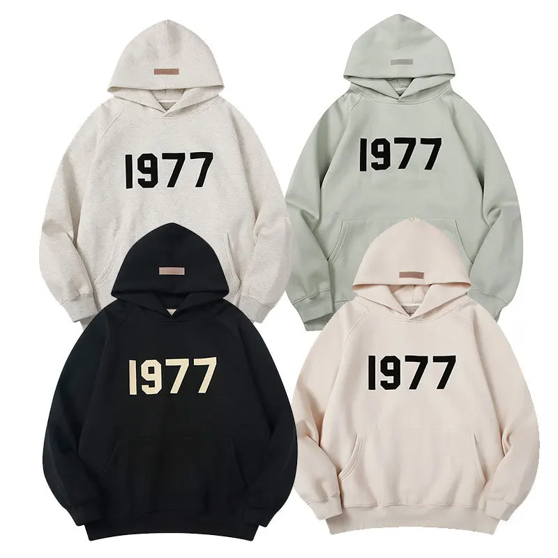 designer hoodies men luxury 1977 hoodie cotton mens hoodies y2k streetwear oversized Hip Hop Loose Unisex Pullover