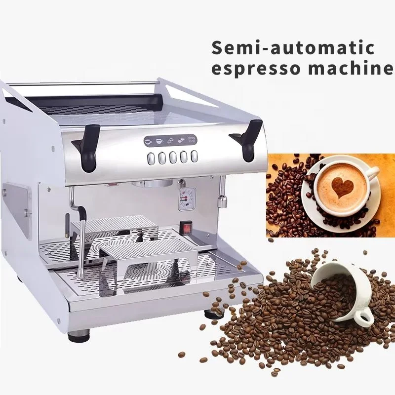 Semi-Automatic 1 Group Espresso Machine MX-1 Commercial Coffee Maker with 7.5L Copper Boiler 2000W
