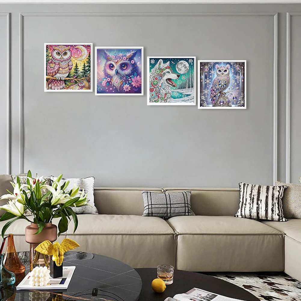 

Набор для алмазной вышивки 5D DIY с частичным покрытием, особой формы, с изображением животных, 30x30 см