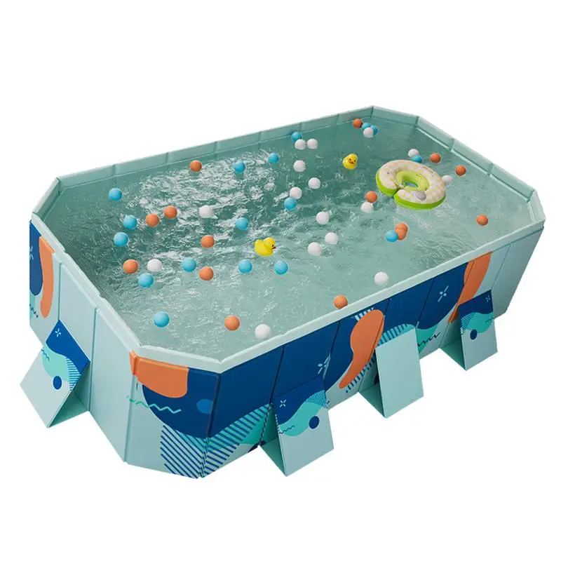 

Non Inflatable Kids Swimming Pool Foldable Portable Child Outdoor Paddling Pool Foldable Swimming Pool For Kids And Pets