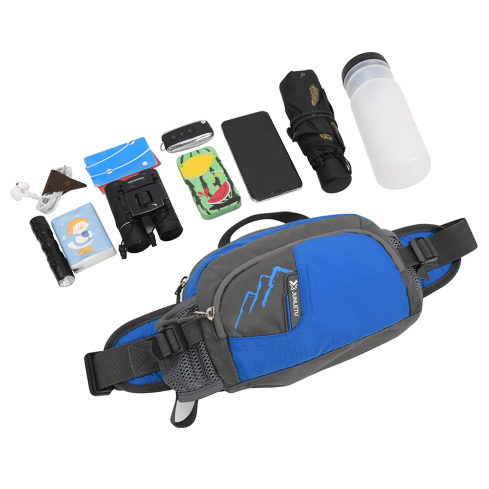 Riñonera para correr, bolso con cinturón, riñonera para mujer y hombre con portabotellas para ciclismo, correr, senderismo, hidratación