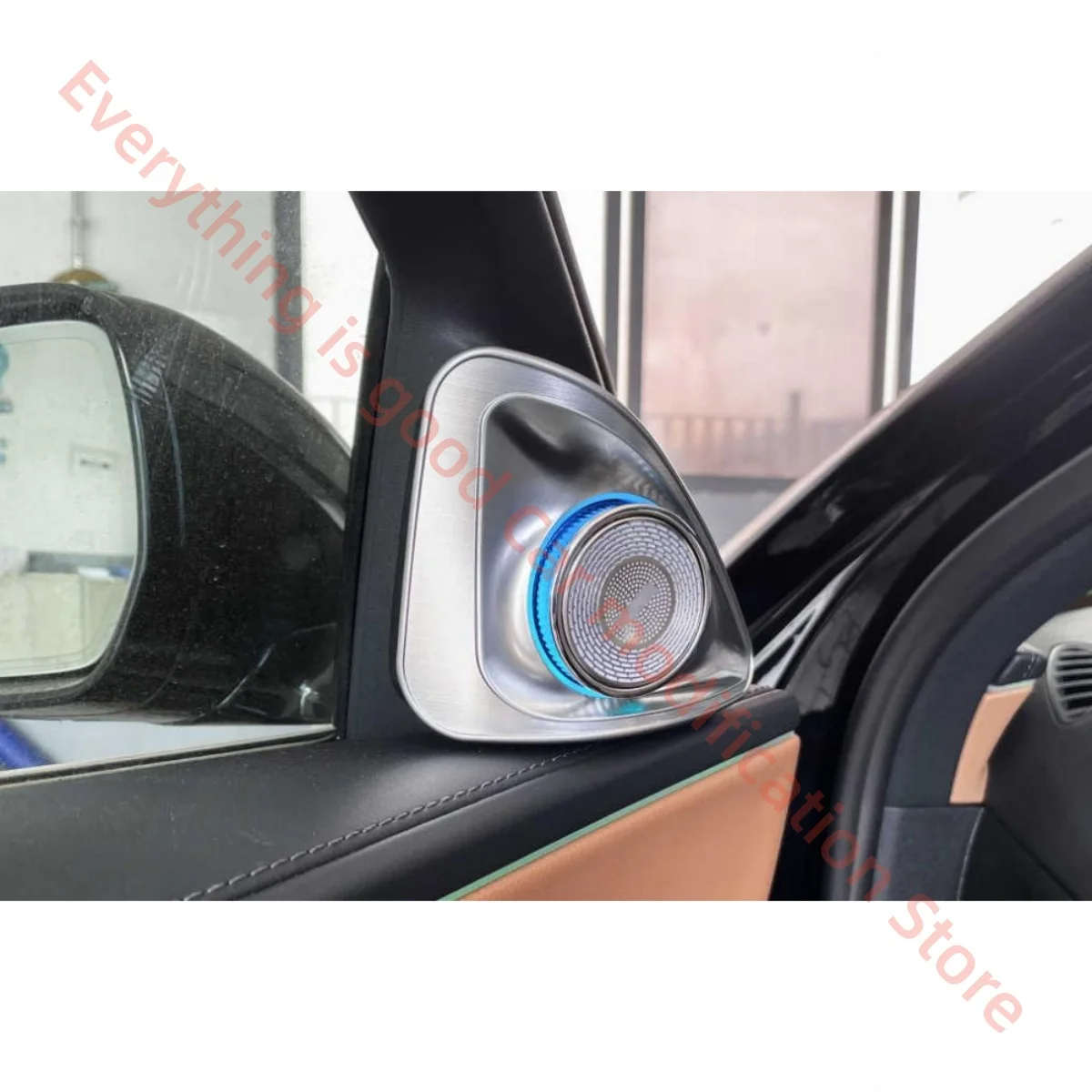 الضوء المحيط لمرسيدس بنز الفئة E W214 ترقية الإضاءة الداخلية للسيارة قطع غيار السيارات لوحة غطاء مضيئة 4D مكبر الصوت الدوار