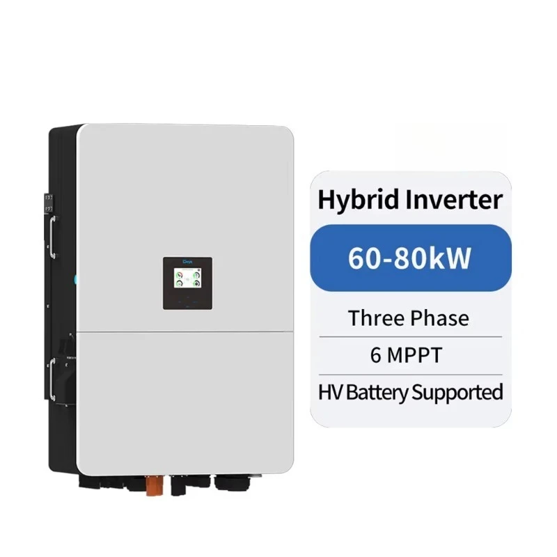 شعبية في الصين الجهد العالي ثلاث مراحل الهجين العاكس للطاقة الشمسية 80kw 80000w لنظام الطاقة الشمسية