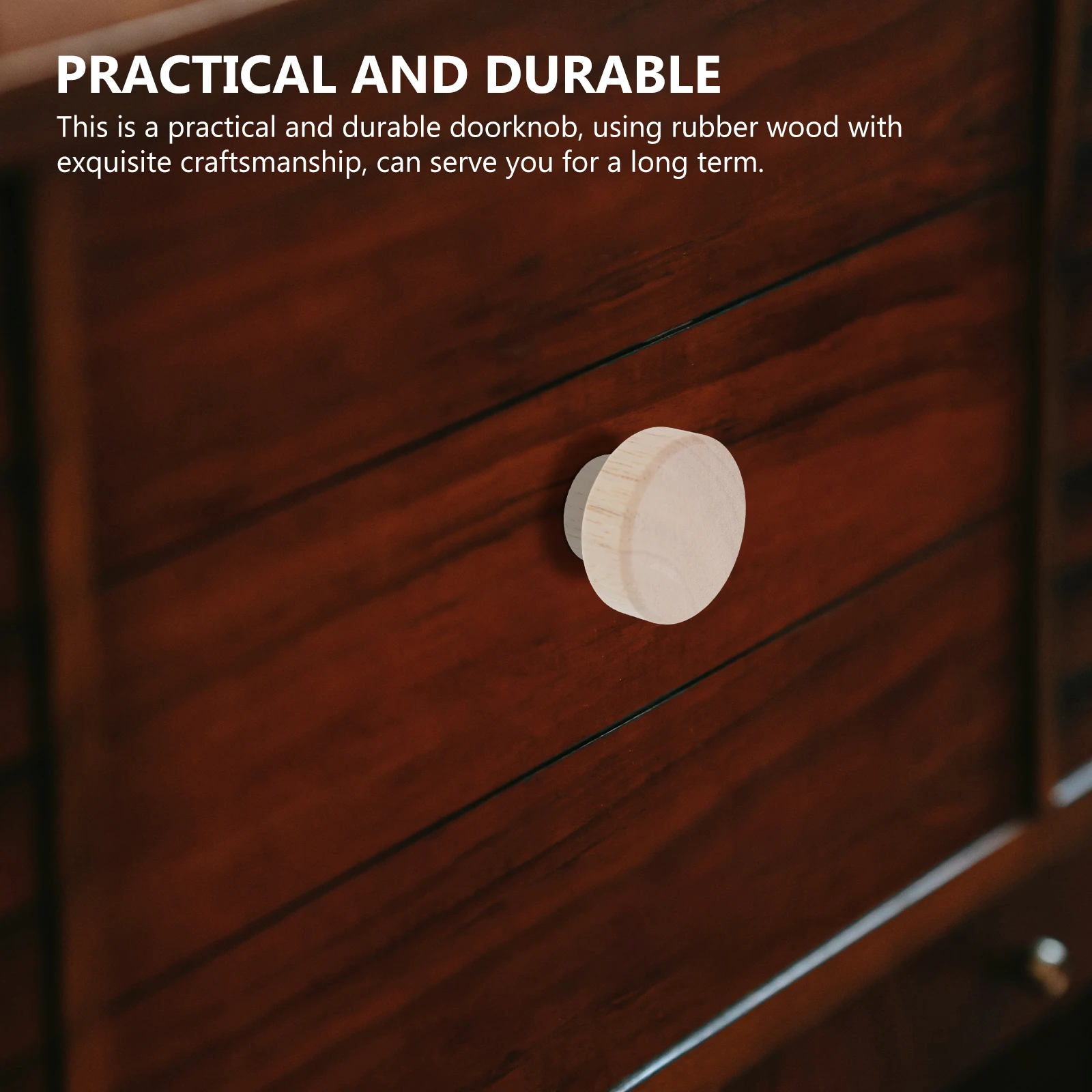 

Furniture H Drawer Pulls Rubber Wood Cabinet Knobs Wardrobe H Drawer Pulls Kitchen Cupboard Hardware Durable Smooth