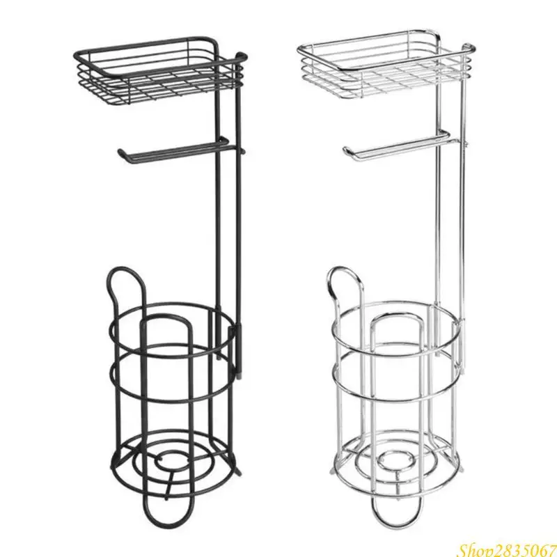 

Smooth Iron Tissue Holder Freestanding Design Oxidation Resistant Contemporary Bracket for Bathroom Bedroom Or Kitchen 831F